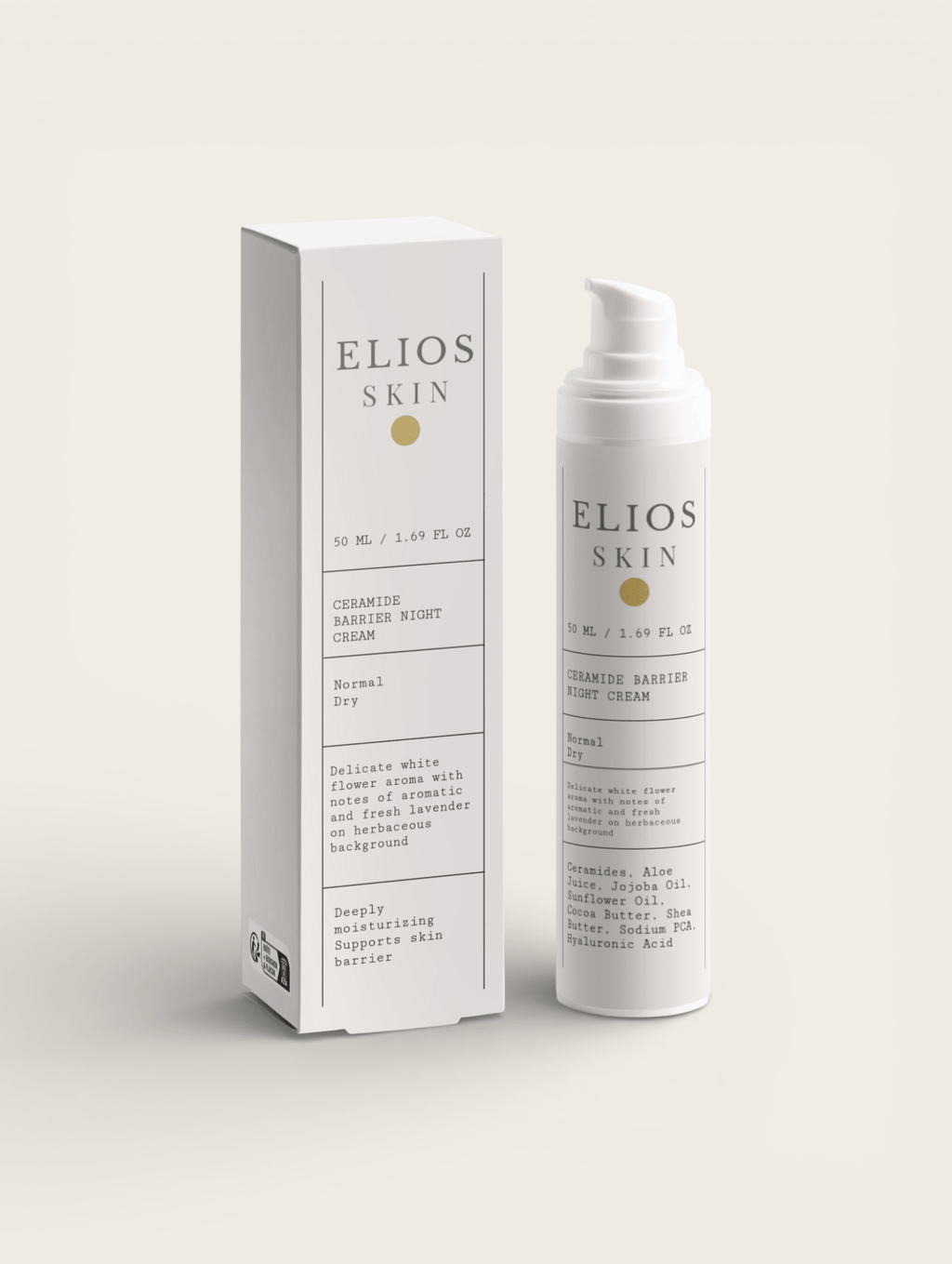 Ceramide Barrier Night Cream - Elios Skin