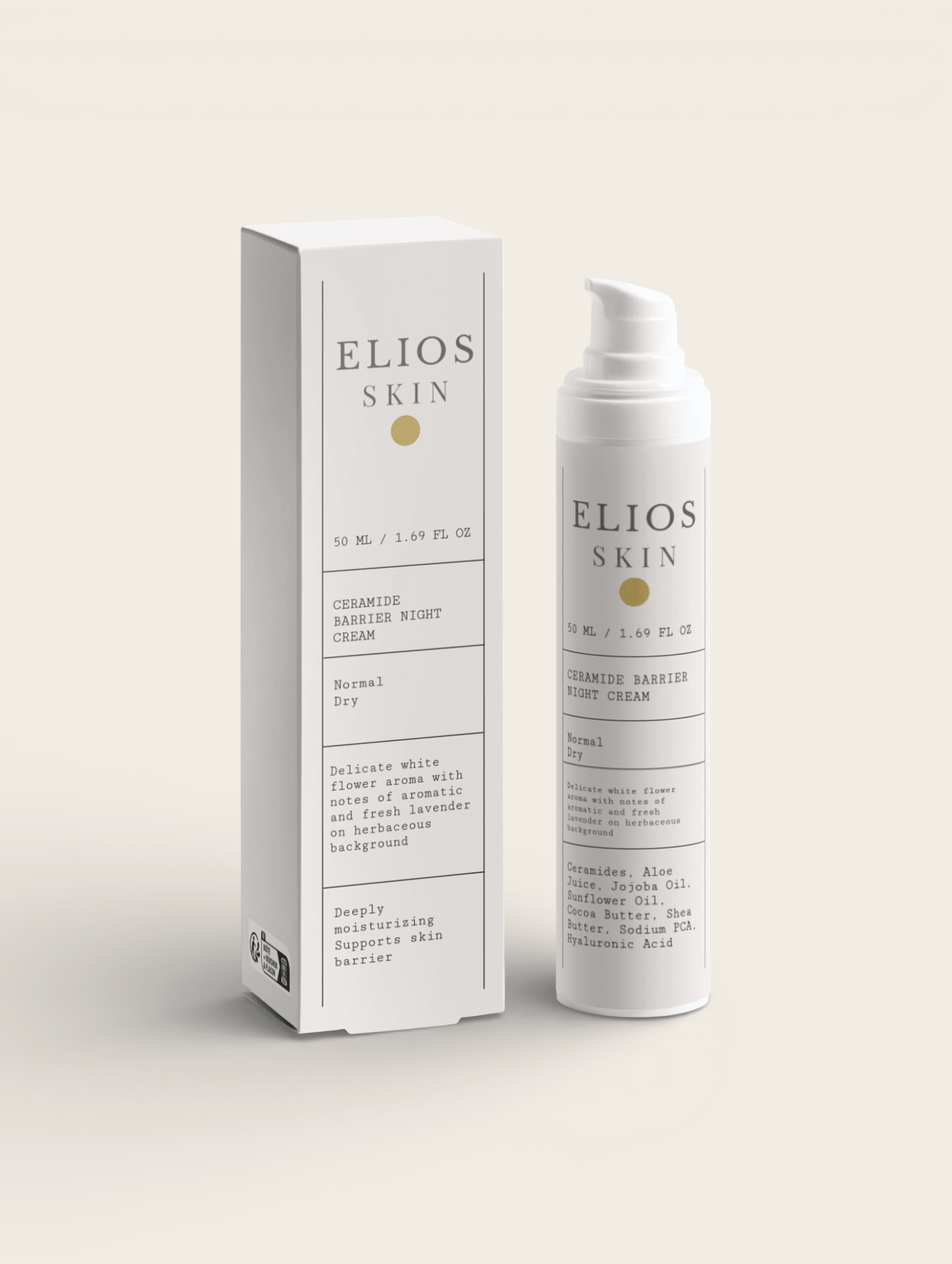 Ceramide Barrier Night Cream - Elios Skin