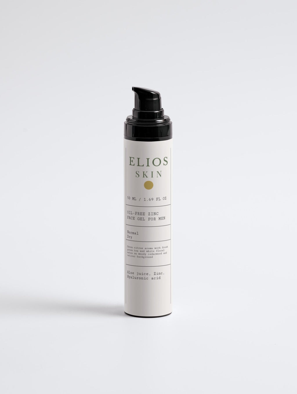 Oil - Free Zinc Face Gel for Men - Elios Skin