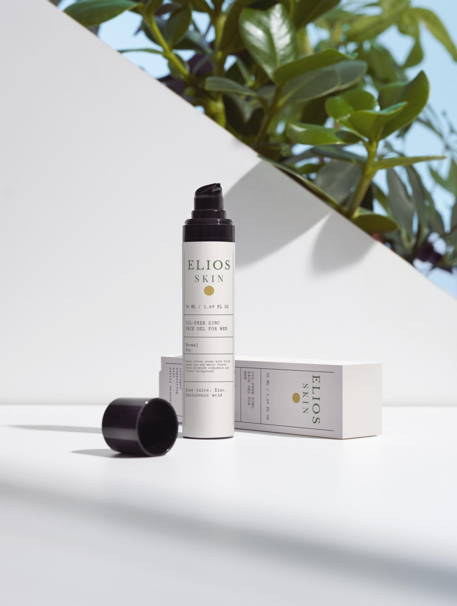 Oil - Free Zinc Face Gel for Men - Elios Skin